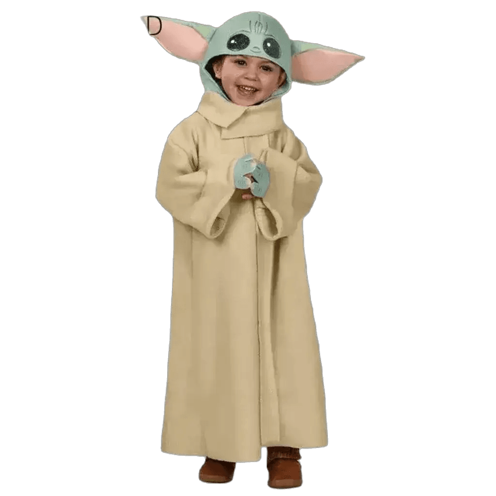  Zawaland Unisex Kids Yoda Costume - Fun Halloween Costume with Headgear -  ToylandEU™