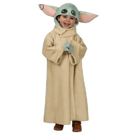 Zawaland Unisex Kids Yoda Costume - Fun Halloween Costume with Headgear - ToylandEU