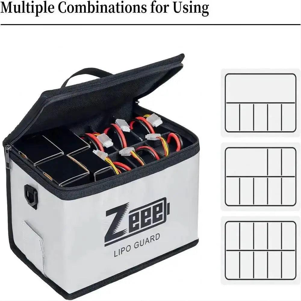  Zeee Lipo Safety Bag 10 Cells Adjustable Fireproof Storage Bag -  ToylandEU™