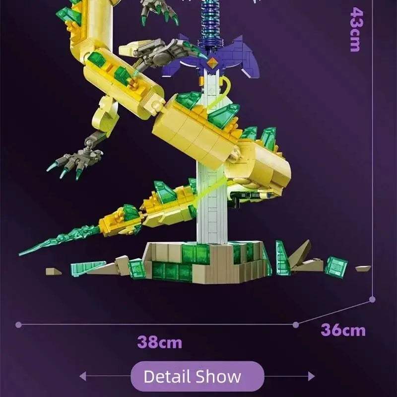 Zelda Master Sword MOC Bricks Desktop Ornament Kit - ToylandEU