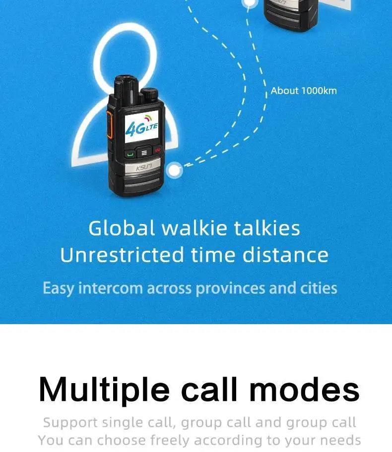 Zello Walkie Talkie 4G SIM Network Radio Station Long Range -  ToylandEU™