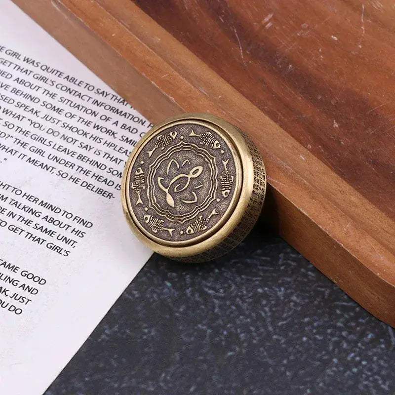 Zen Buddha Fidget Spinner Copper Stress Relief Desk Toy - ToylandEU