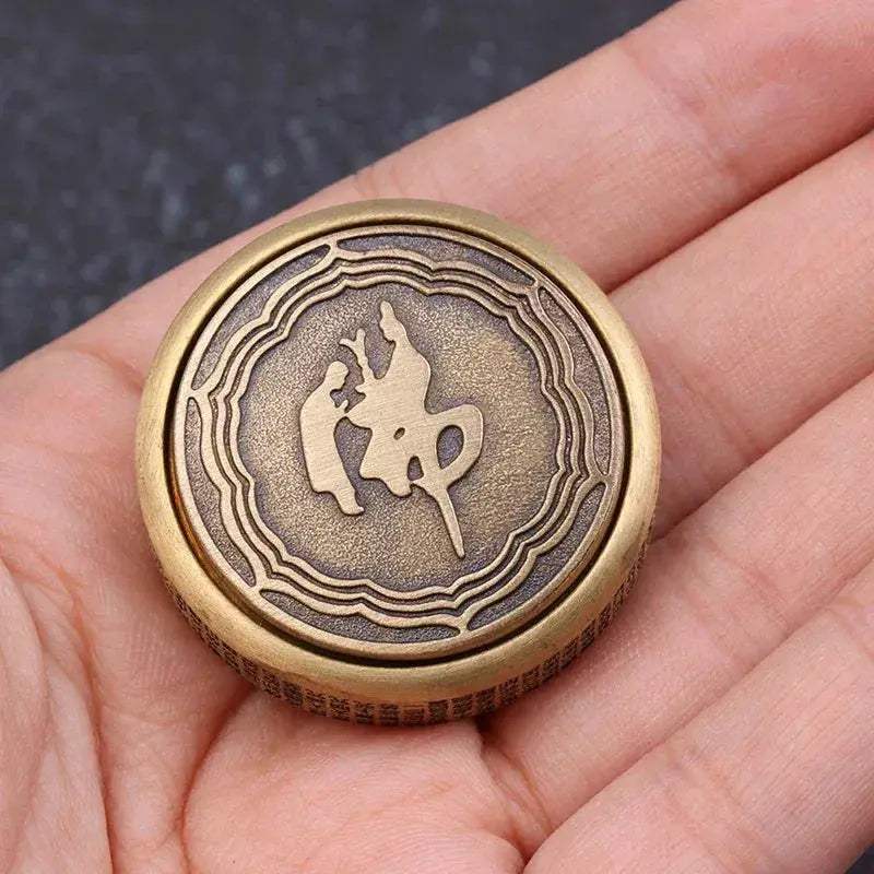 Zen Buddha Fidget Spinner Copper Stress Relief Desk Toy - ToylandEU