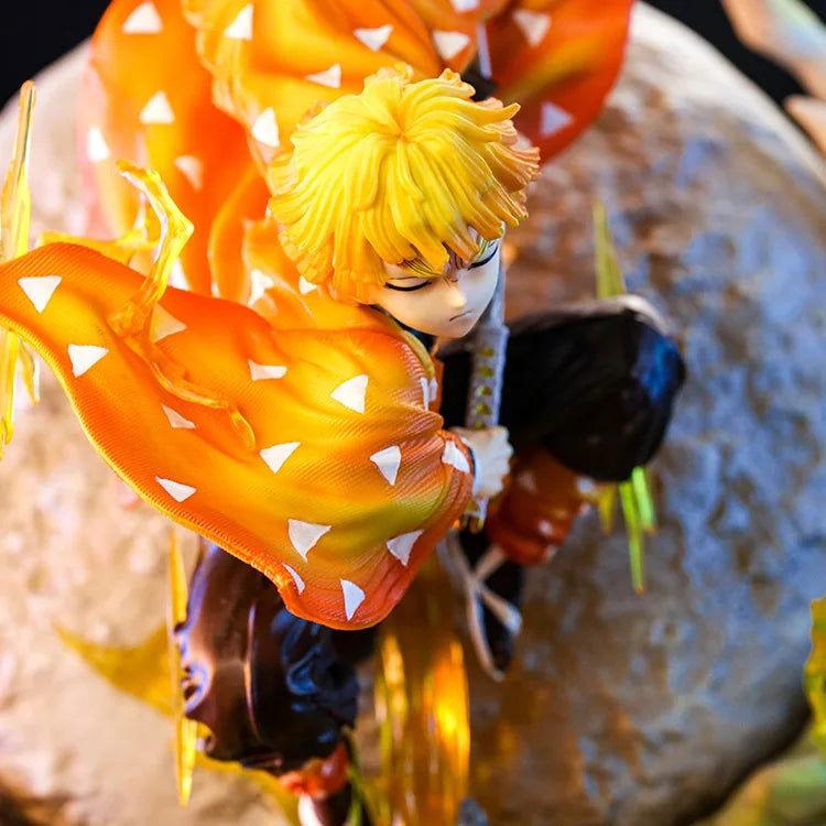  Zenitsu Agatsuma Demon Slayer Figure LED Illuminated 