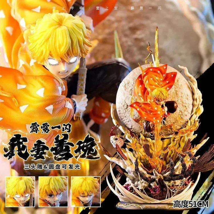 Zenitsu Agatsuma Demon Slayer LED Illuminated Figure Thunderclap Pose - ToylandEU