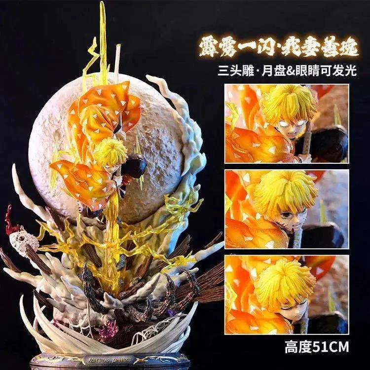 Zenitsu Agatsuma Demon Slayer LED Illuminated Figure Thunderclap Pose - ToylandEU