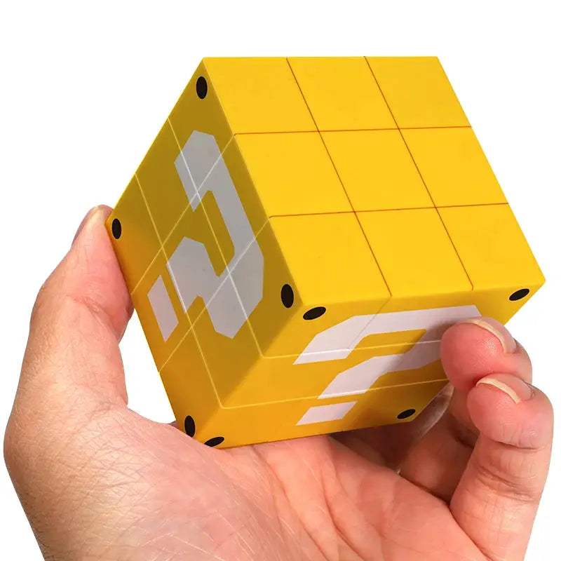 ZIINA STAR Question Mark 3x3 yellow square cube, 3x3x3 question mark speed cube, suitable for adults，birthday gift - ToylandEU