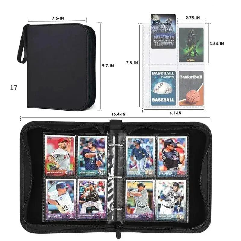  Zipper Trading Card Binder 400 Card Capacity Durable -  ToylandEU™