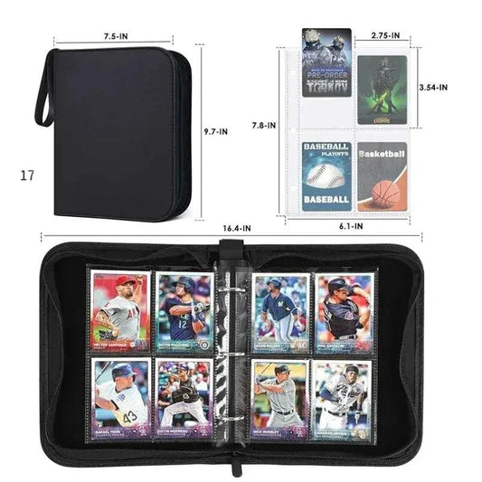  Zipper Trading Card Binder 400 Card Capacity Durable -  ToylandEU™