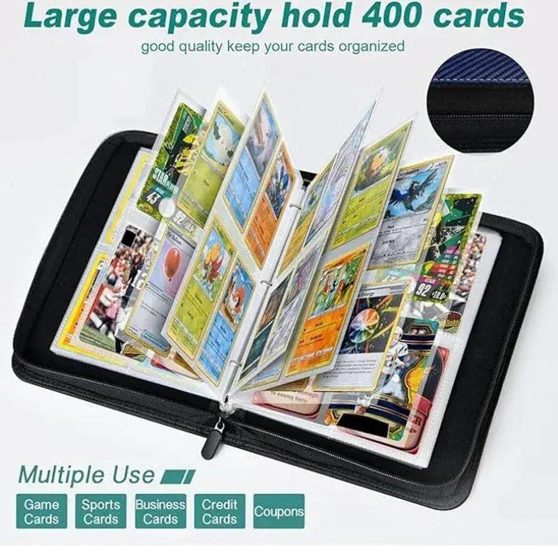  Zipper Trading Card Binder 400 Card Capacity Durable -  ToylandEU™