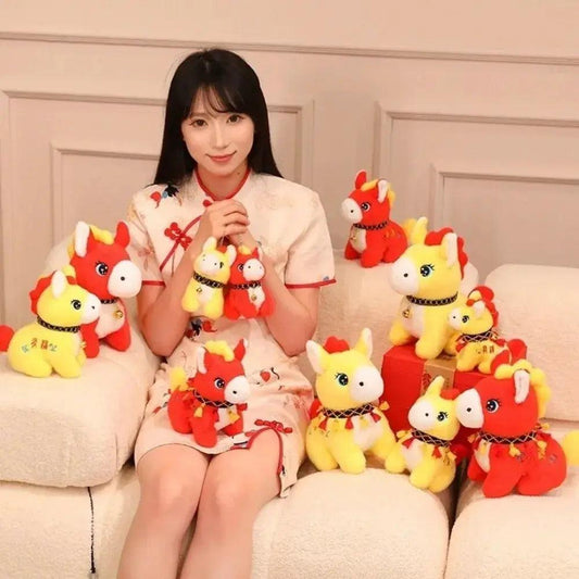  Zodiac Horse Plush Doll Embroidered New Year Charm 2026 -  ToylandEU™