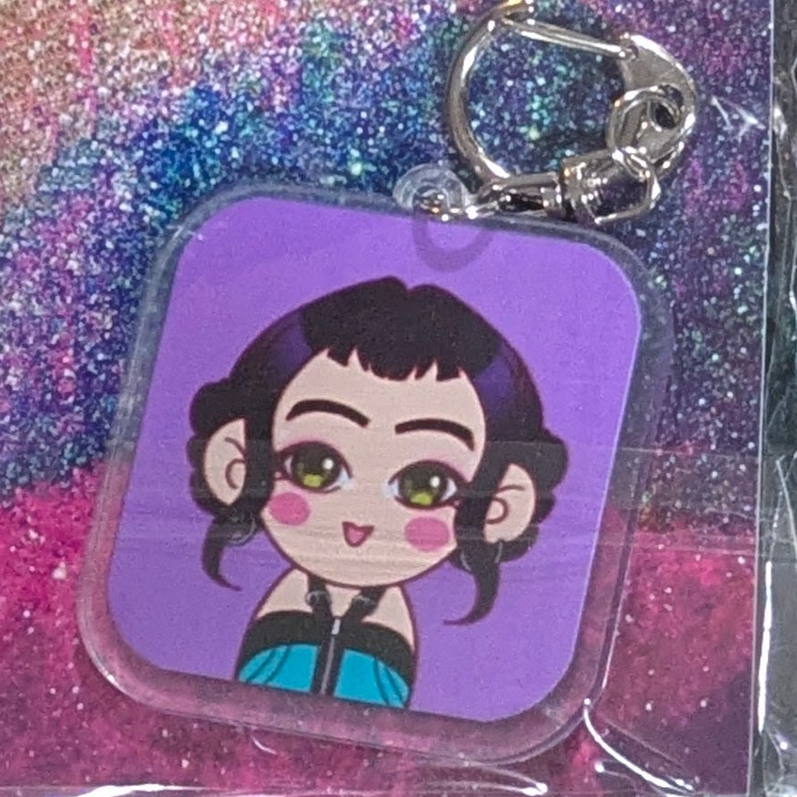 Keychain | K-Pop Demon Hunters Chibi | Individual Member Series | Pastel Frame
