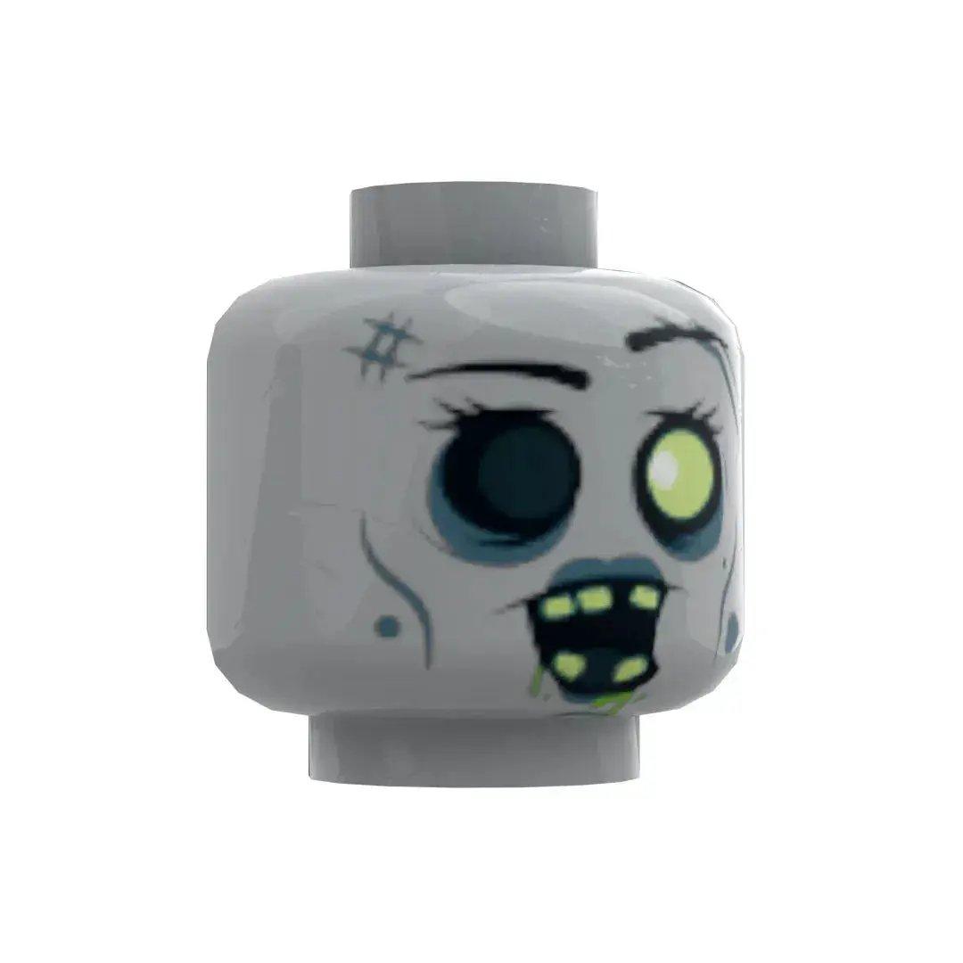  Zombie Minifig Head Lego Compatible Printed Quality -  ToylandEU™
