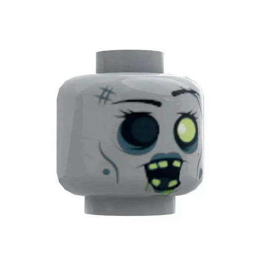  Zombie Minifig Head Lego Compatible Printed Quality -  ToylandEU™