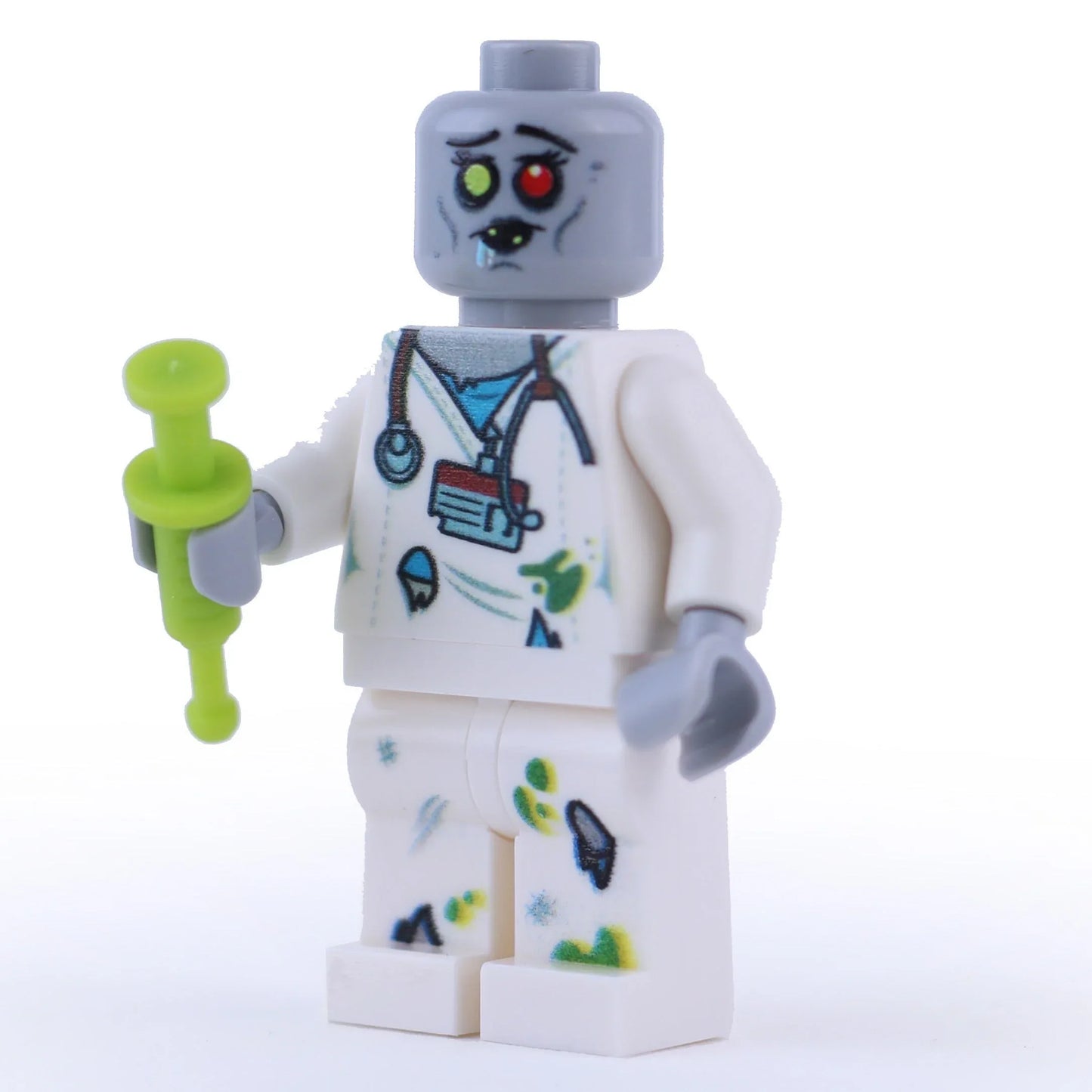Zombie Nurse Custom Figure Printed On Authentic LEGO Parts LEGO Compatible Collectible Figure - ToylandEU