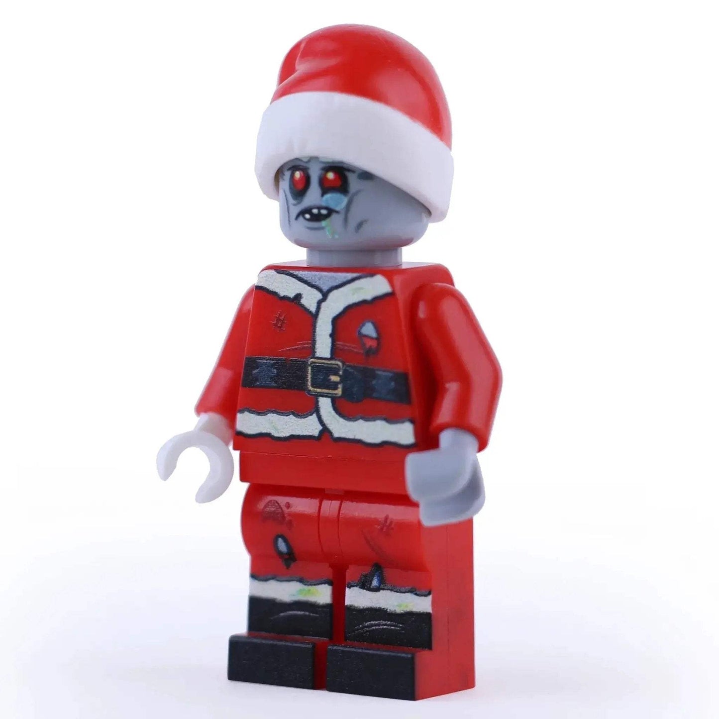 Zombie Santa Lego Figure With Custom Print On Authentic Lego Parts ABS Plastic New - ToylandEU