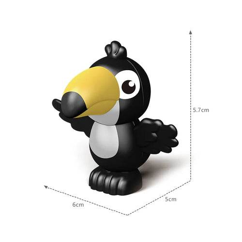 Zoo Adventure Big Building Block Fugurines with Lion & Flamingo Figures - ToylandEU