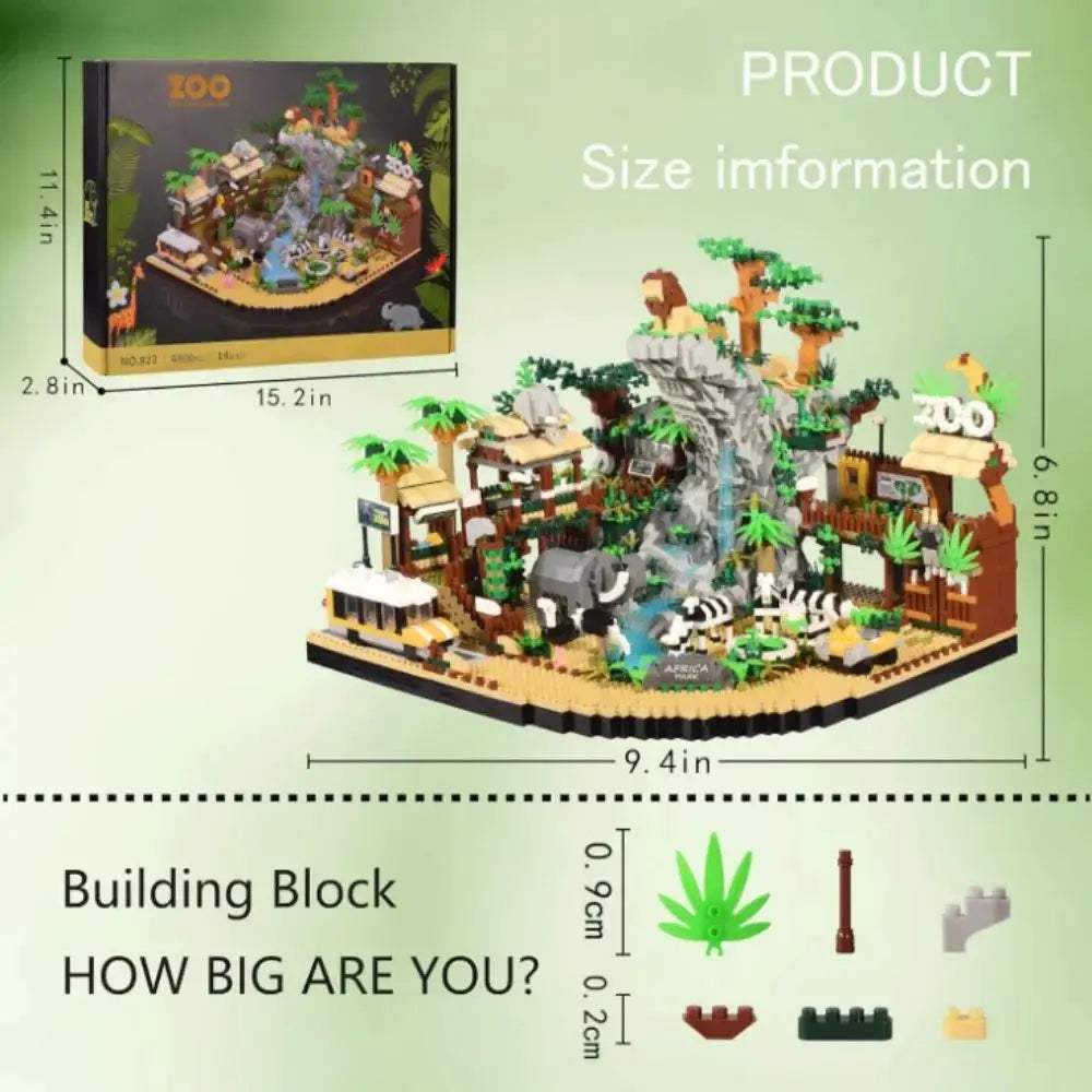 Zoo Building Blocks Micro Set With 4800 Pieces For Adults - ToylandEU