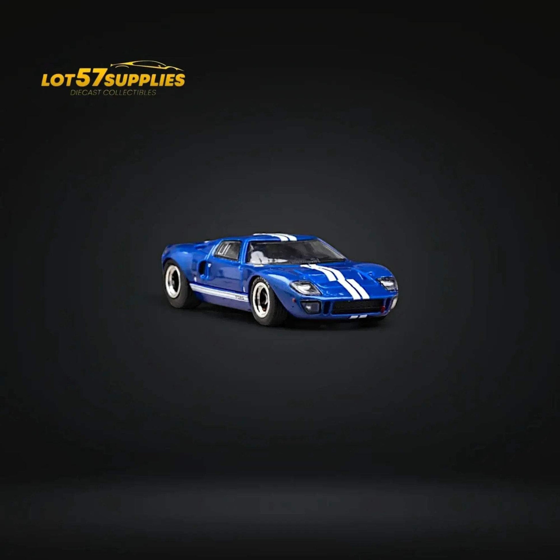 Zoom Ford GT40 MK1 Blue White Stipe #2 1:64 - ToylandEU