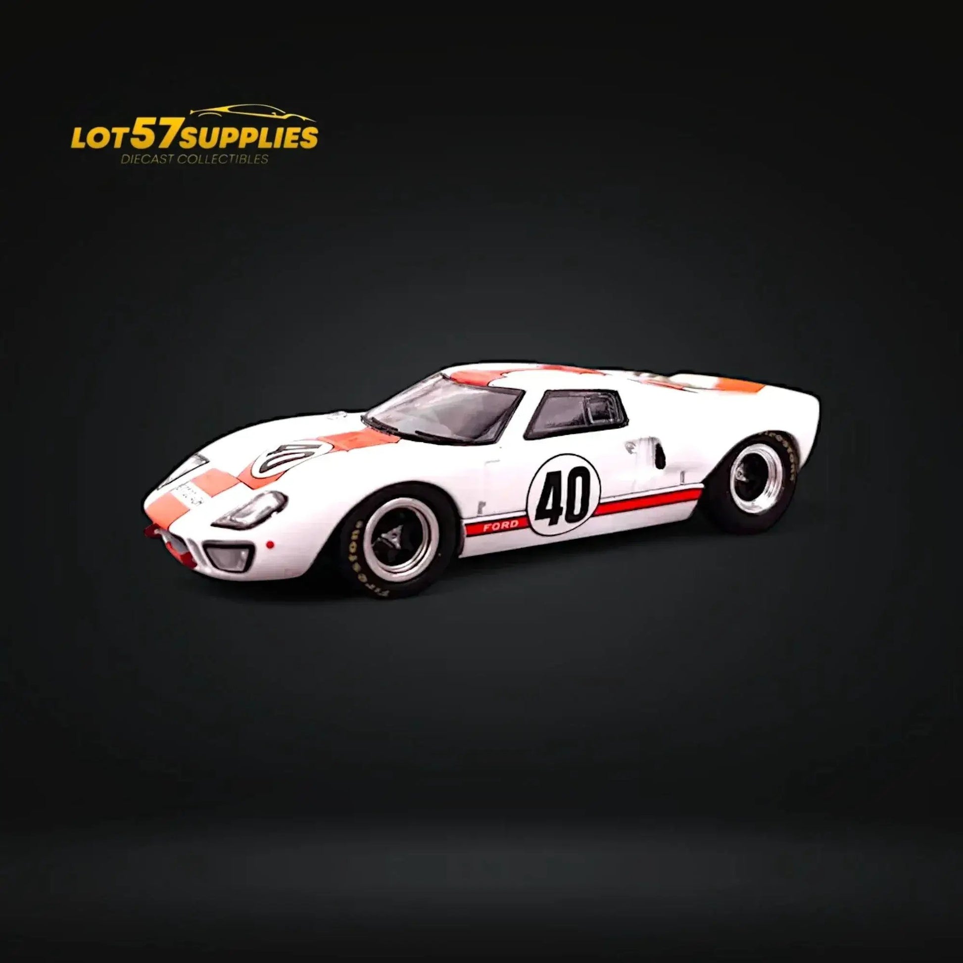 Zoom Ford GT40 MK1 White Gulf Livery #40 1:64 - ToylandEU