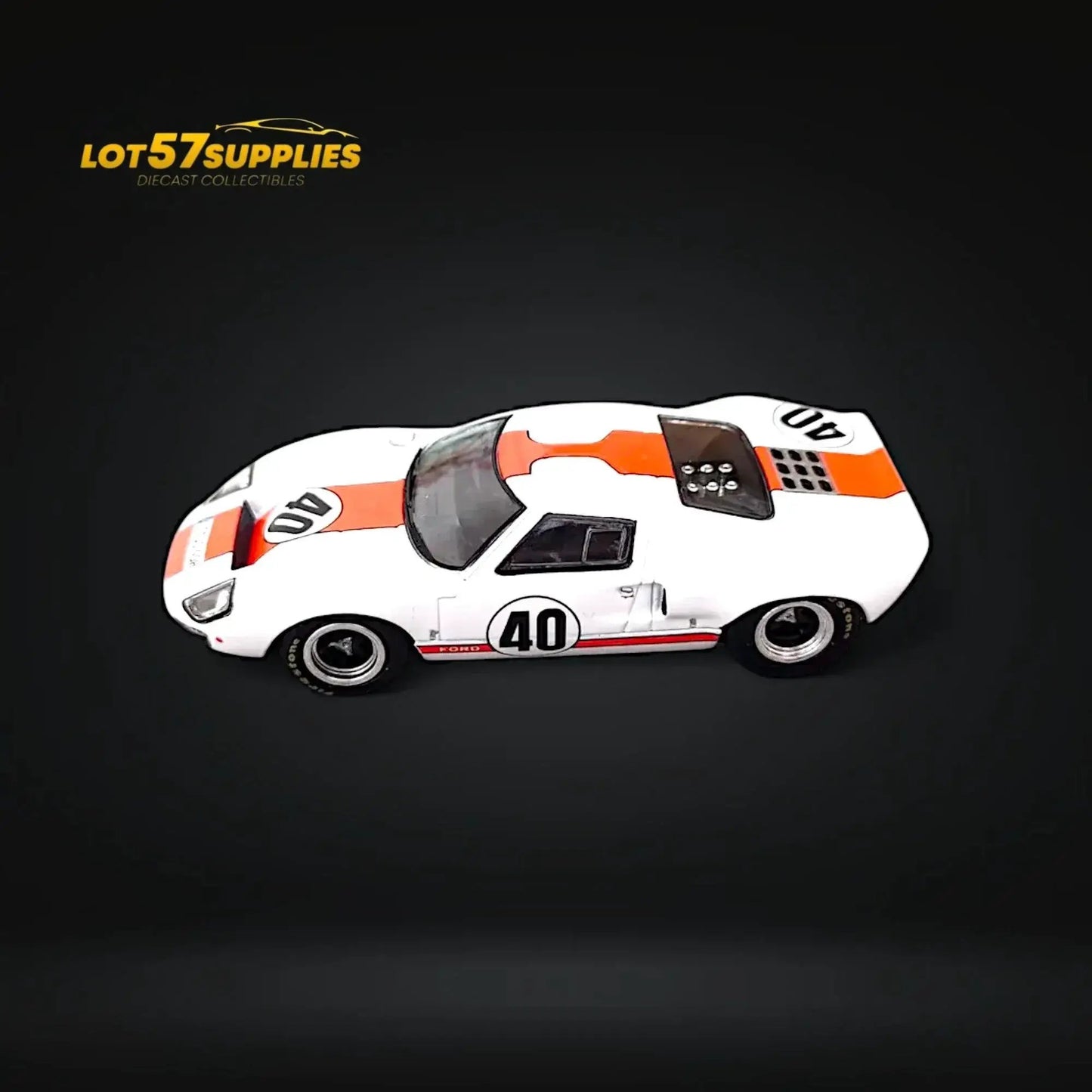Zoom Ford GT40 MK1 White Gulf Livery #40 1:64 - ToylandEU