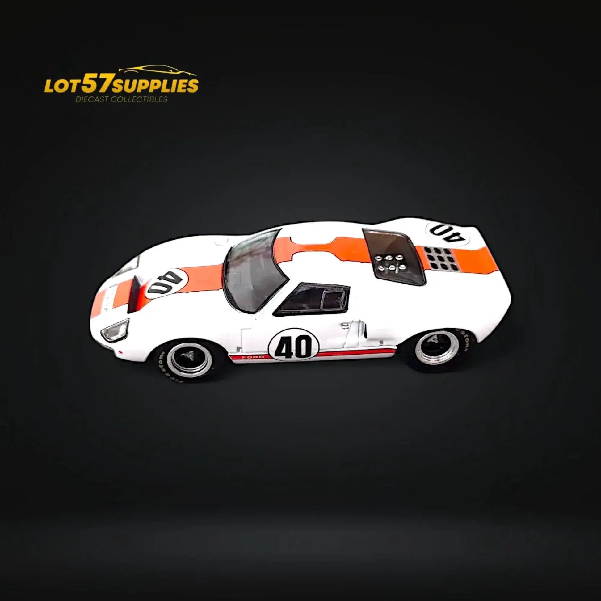Zoom Ford GT40 MK1 White Gulf Livery #40 1:64 - ToylandEU