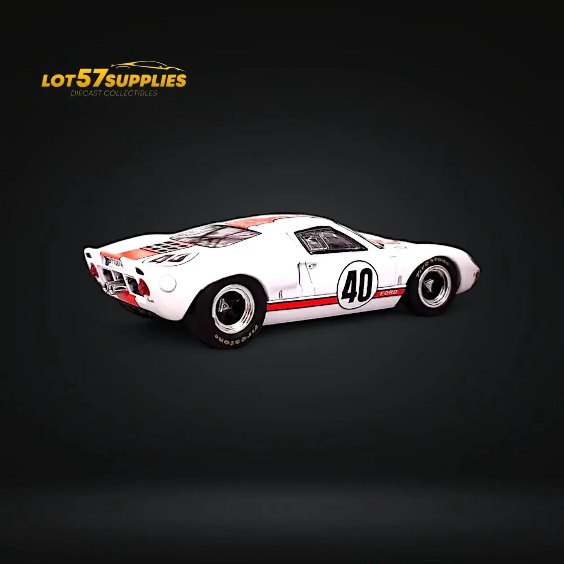 Zoom Ford GT40 MK1 White Gulf Livery #40 1:64 - ToylandEU