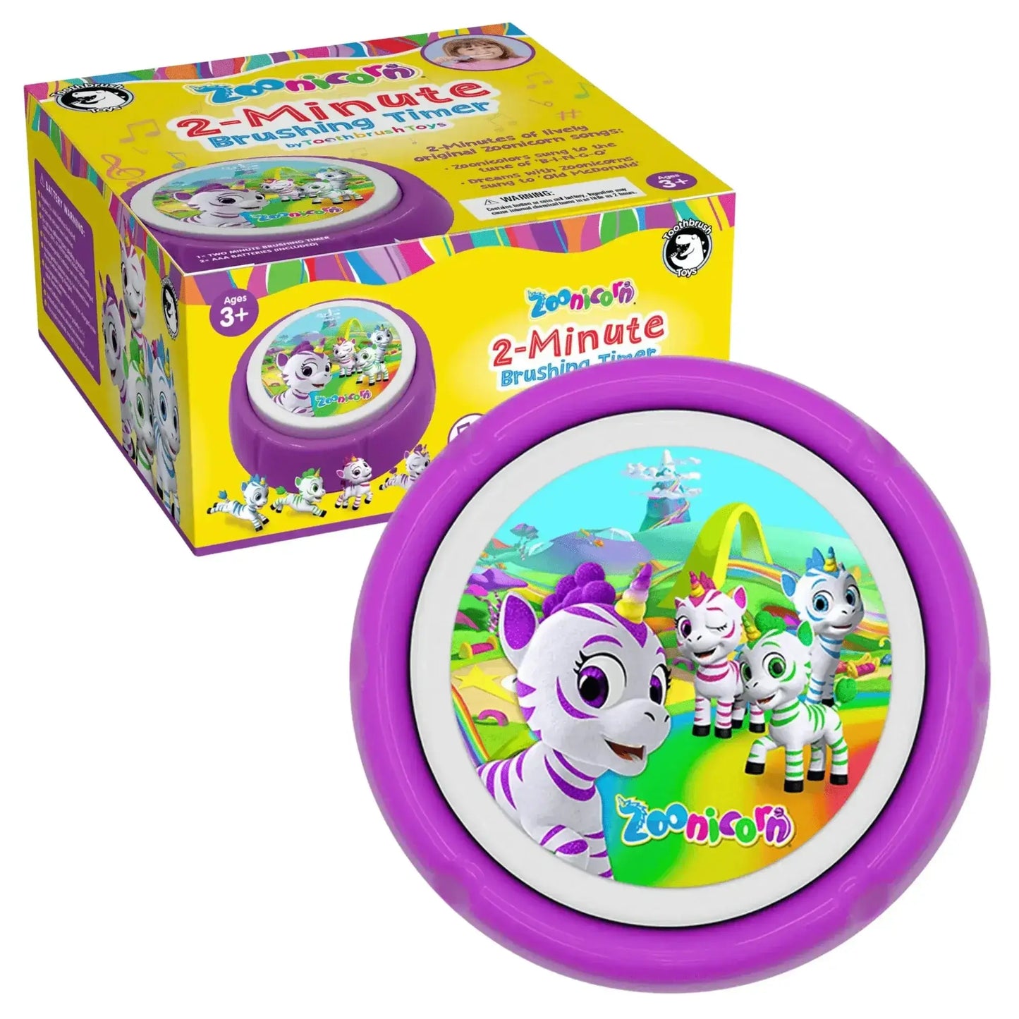 Zoonicorn® Kids Toothbrush Timer by Toothbrush Toys - 2 Minute Timer - ToylandEU