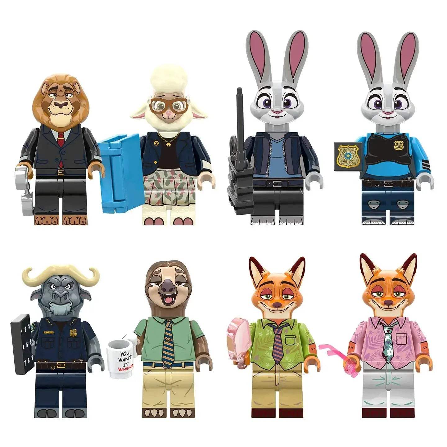 Zootopia Building Blocks Figures Set Compatible With Lego - ToylandEU