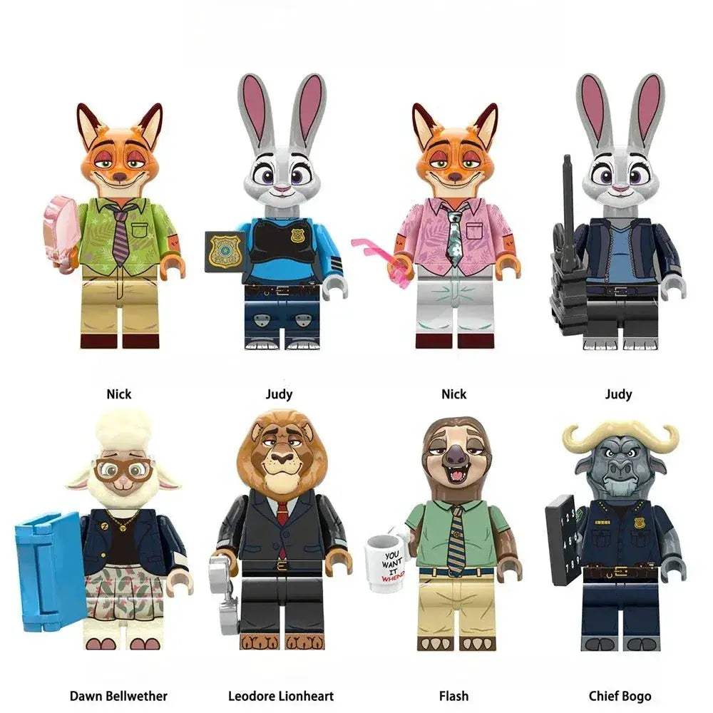 Zootopia Building Blocks Figures Set Compatible With Lego - ToylandEU