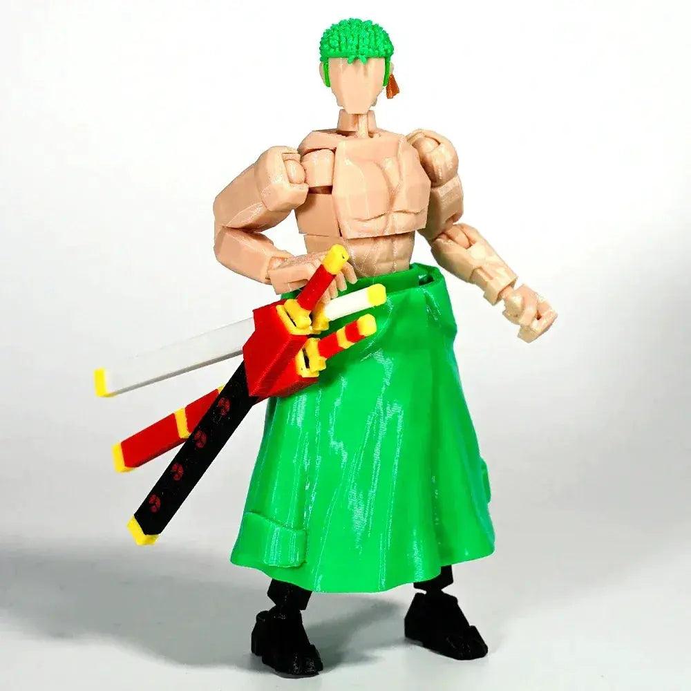 Zoro Action Figure 3D Printed Poseable Joints -  ToylandEU™
