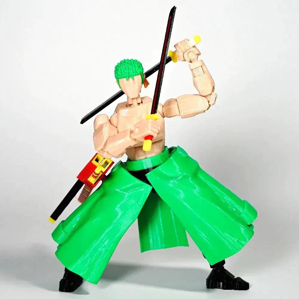  Zoro Action Figure 3D Printed Poseable Joints -  ToylandEU™