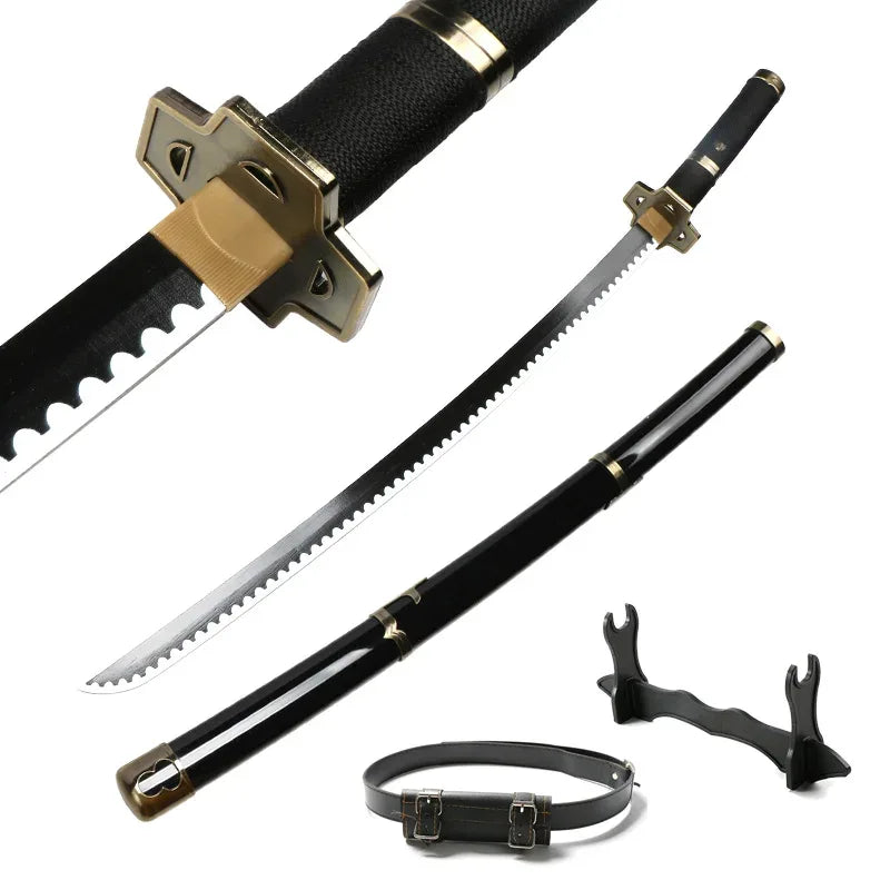 Zoro Swords Set 104cm Handmade Katana Anime Cosplay Free Belt - ToylandEU