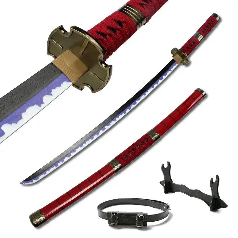  Zoro Swords Set Katana 104cm Handmade Free Belt -  ToylandEU™