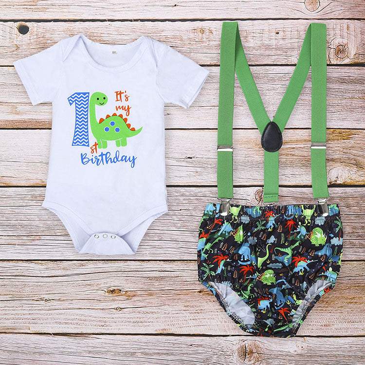 Baby Summer Birthday Romper With Shorts | Soft-Treated Fabric