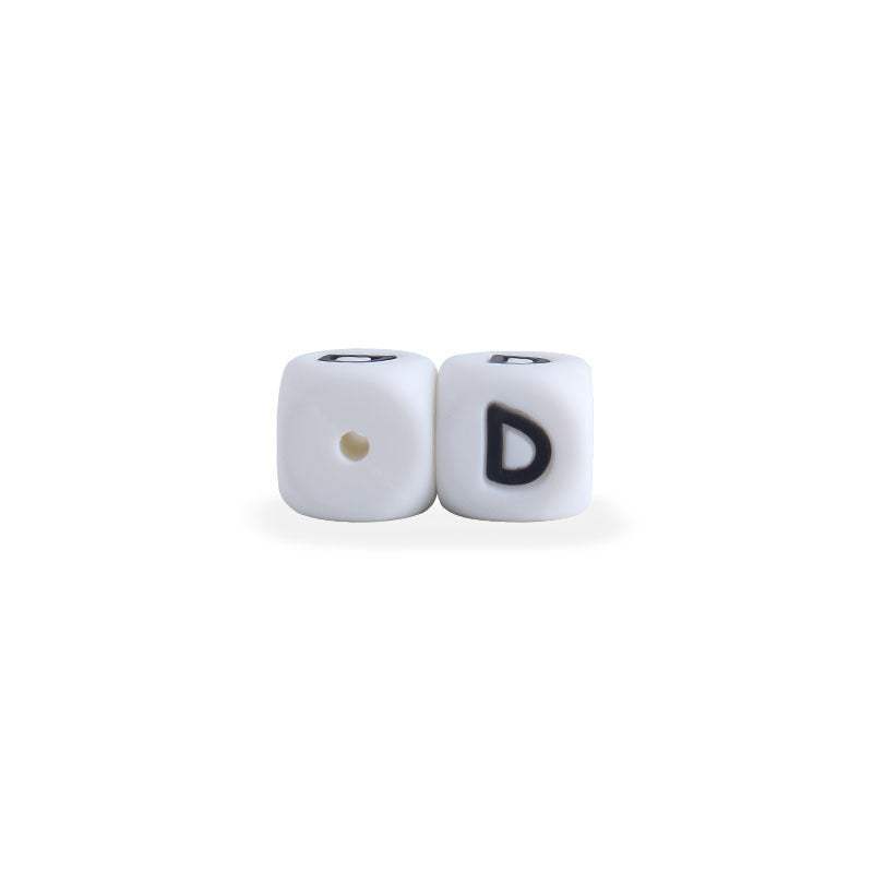 Silicone Letter Beads For Pacifier Chains | 12 mm