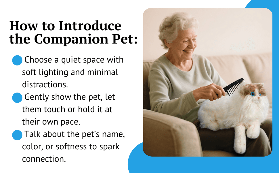 Therapy Cat Plush | Lifelike Realistic Look | Soft Calming Texture | Dementia Care