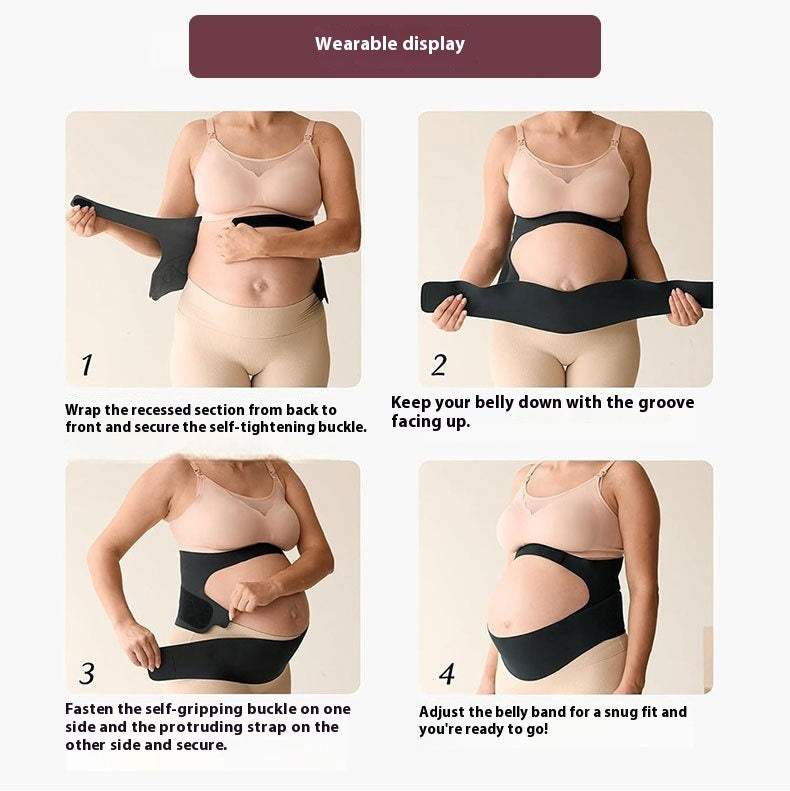 Thin Prenatal Abdominal Support Belt | Mid-Late Pregnancy