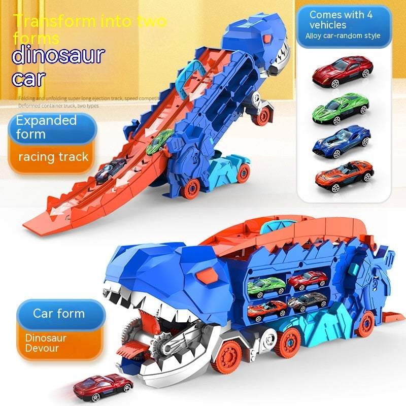 Tyrannosaurus Deformation Track Gliding Car | Plastic | Ages 4-6
