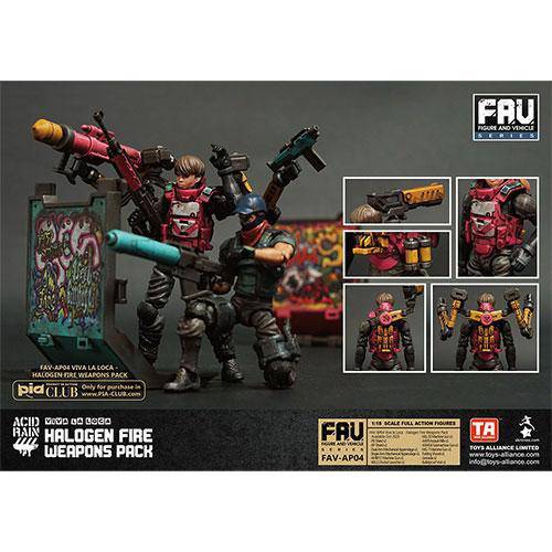 Acid Rain Authentic Halogen Fire Weapon Set For 1/18 Figures
