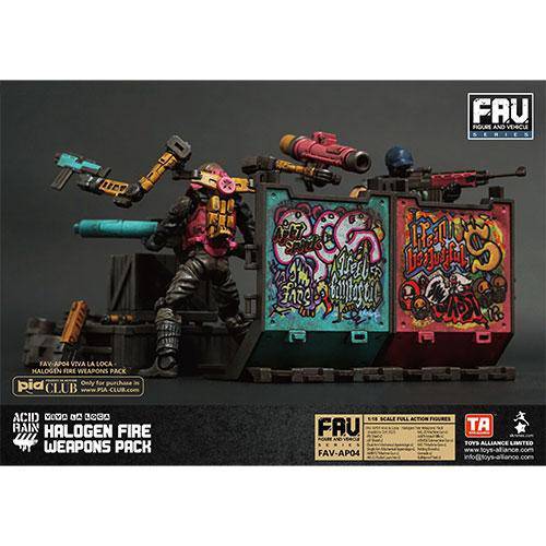 Acid Rain Authentic Halogen Fire Weapon Set For 1/18 Figures