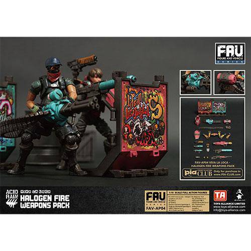 Acid Rain Authentic Halogen Fire Weapon Set For 1/18 Figures