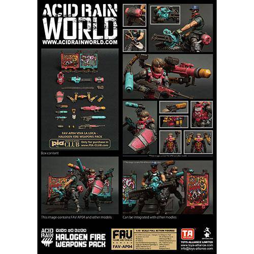 Acid Rain Authentic Halogen Fire Weapon Set For 1/18 Figures