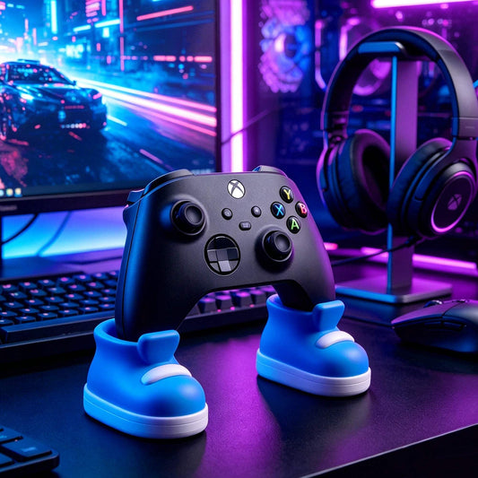 Shoe-Shaped Game Controller Stands | 3D Printed, 2 Pieces