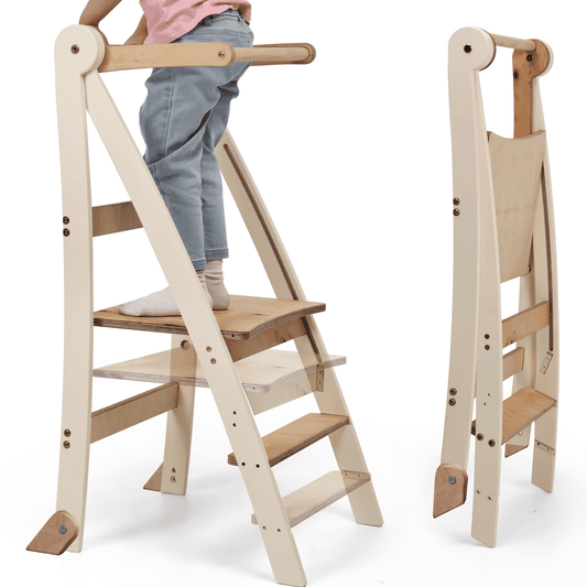 Montessori Learning Tower | Adjustable Height | Sturdy Safe | Multiple Sizes