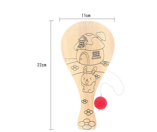 DIY Painting Racket Toy | Wooden Graffiti