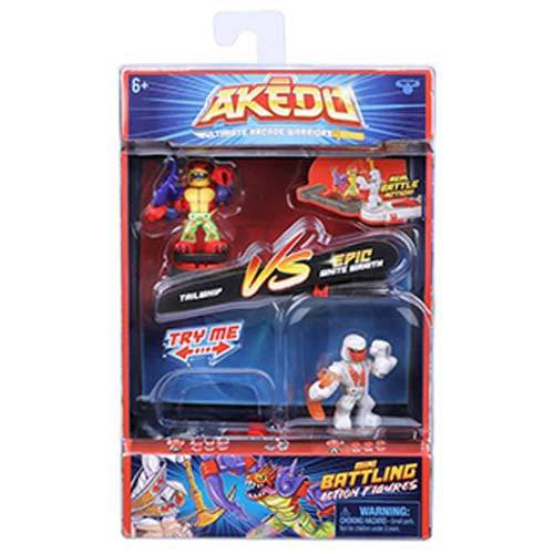 Akedo Arcade Warriors Mini Battling Action Figures Collectible Battle Ready