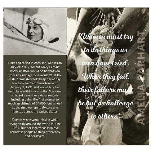 Amelia Earhart Limited Edition Bobblehead Collectible