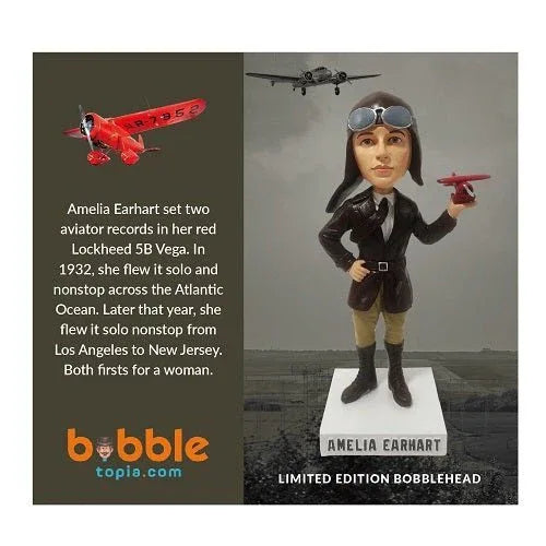 Amelia Earhart Limited Edition Bobblehead Collectible