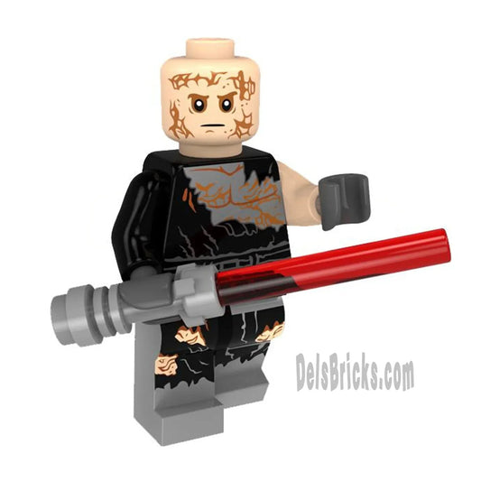 Anakin Skywalker Burned Vader Lego Minifigures Custom Toys - ToylandEU
